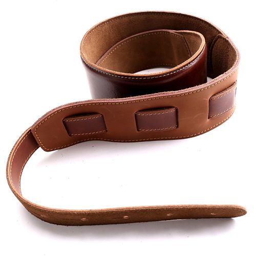 Correa de guitarra de cuero ajustable para bajo, acústica y eléctrica