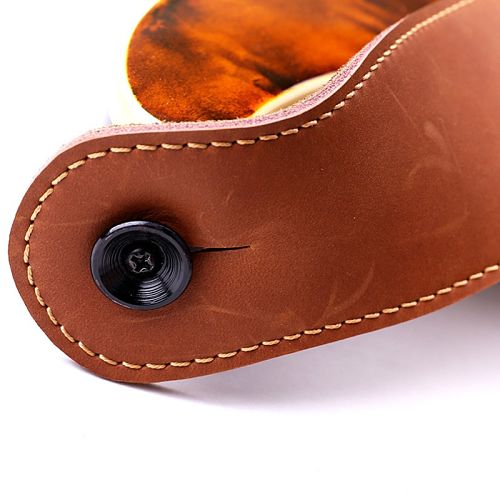 Correa de guitarra de cuir ajustable para bajo, acústica y eléctrica