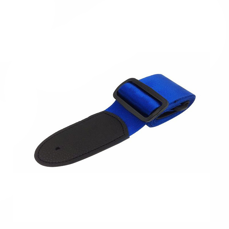 Pequeña correa para guitarra acústica de nylon de color azul