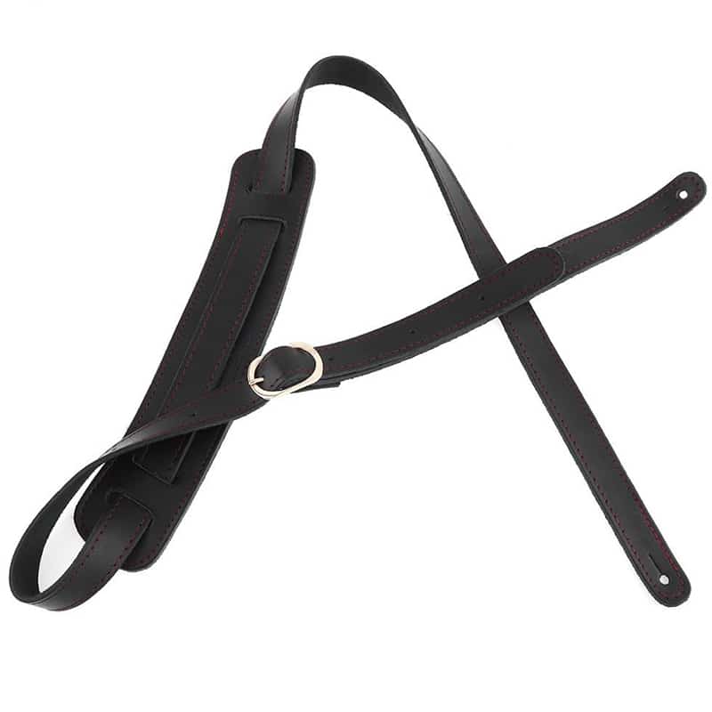 correa de guitarra ajustable de cuero auténtico 120-145cm