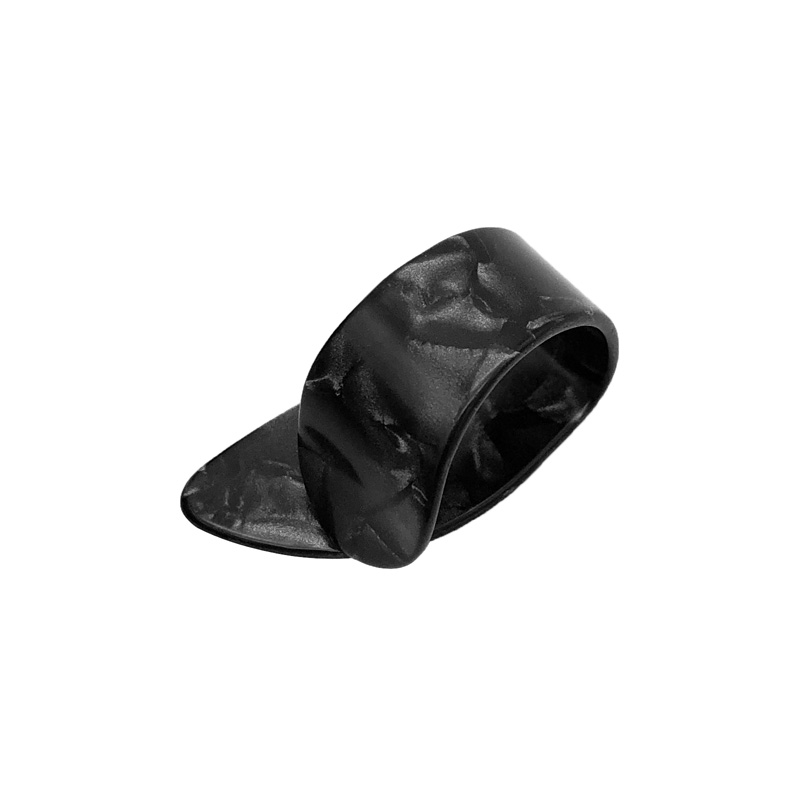 Púa de pulgar para guitarras acústicas, eléctricas o bajos - grosor 1.2mm - color negro