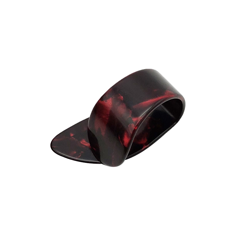 Púa de pulgar para guitarras acústicas, eléctricas o bajos - grosor de 1.2mm - color rojo
