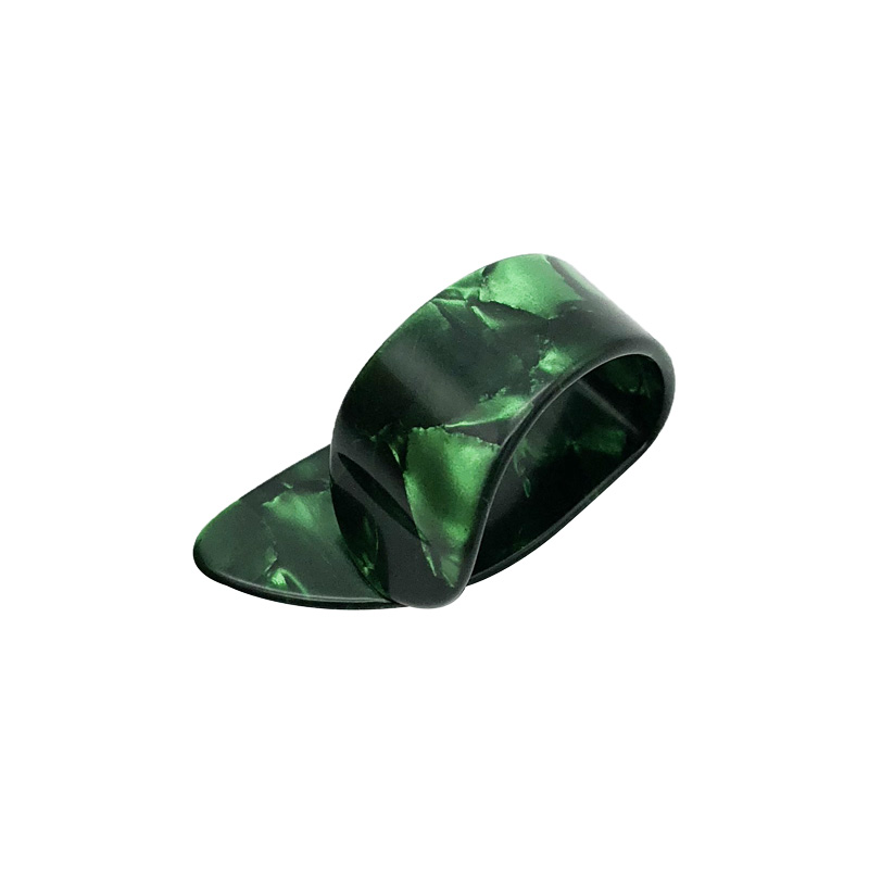 Púa de pulgar para guitarras acústicas, eléctricas o bajos - grosor 1.2mm - verde