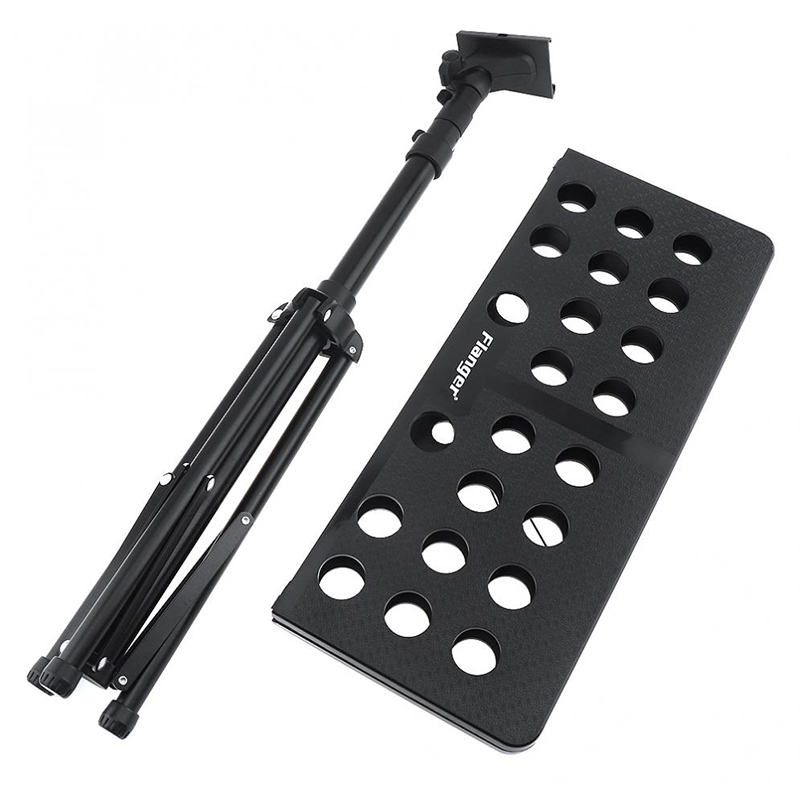 artículo Soporte de guitarra tipo atril plegable y ajustable con bolsa de transporte, altura máxima 150 cm
