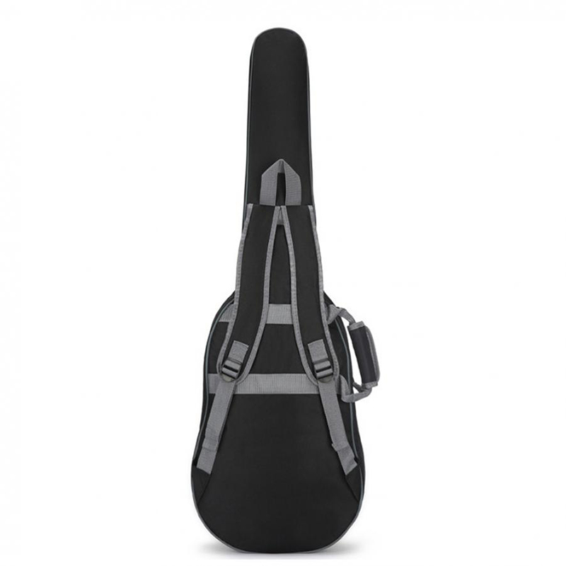 vista trasera de la funda para guitarra eléctrica, impermeable y portátil