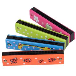 Armónica de 16 agujeros para niños, disponibles en colores aleatorios