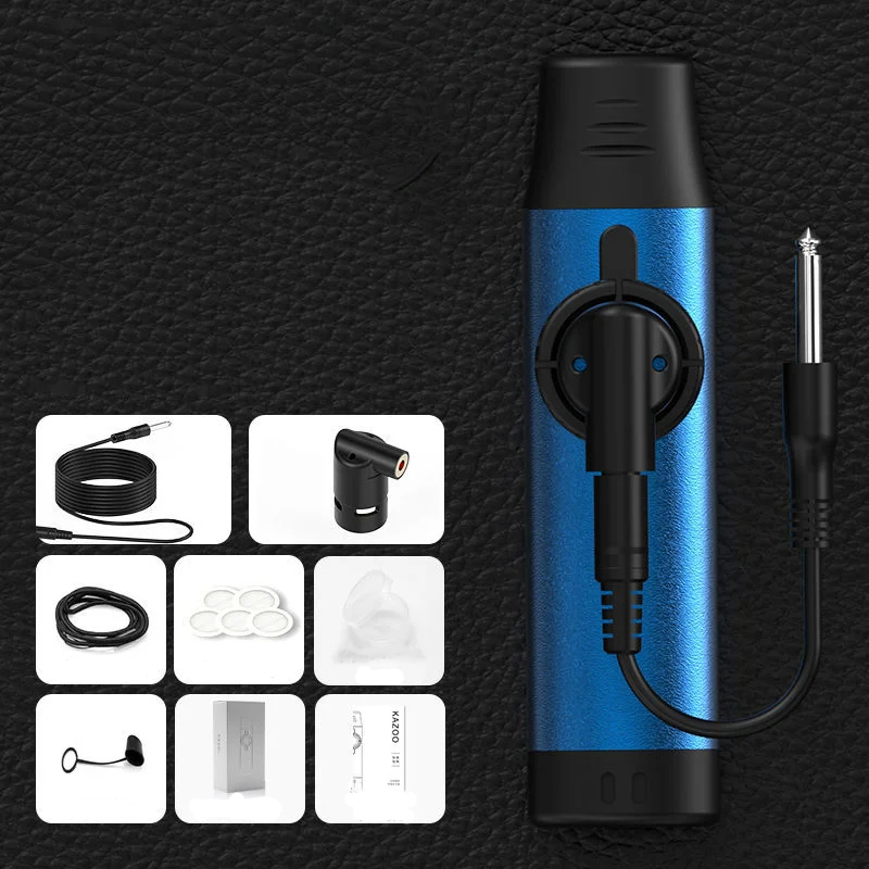 Kazoo eléctrico de aleación de aluminio - color azul