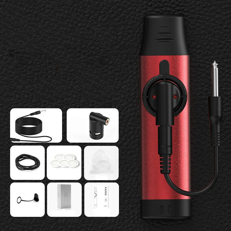 Kazoo eléctrico de aleación de aluminio - color rojo