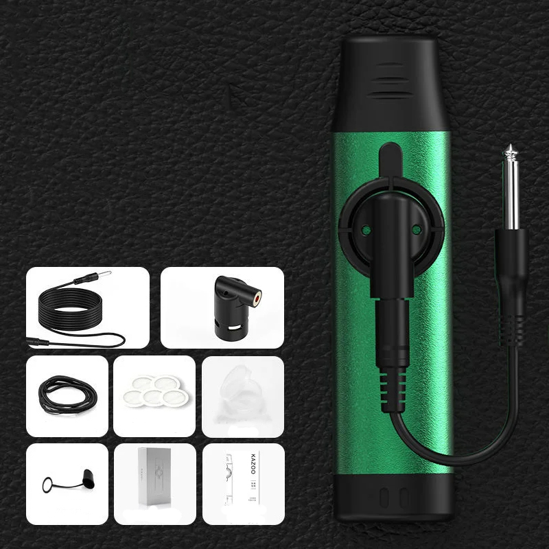 Kazoo eléctrico de aleación de aluminio - color verde
