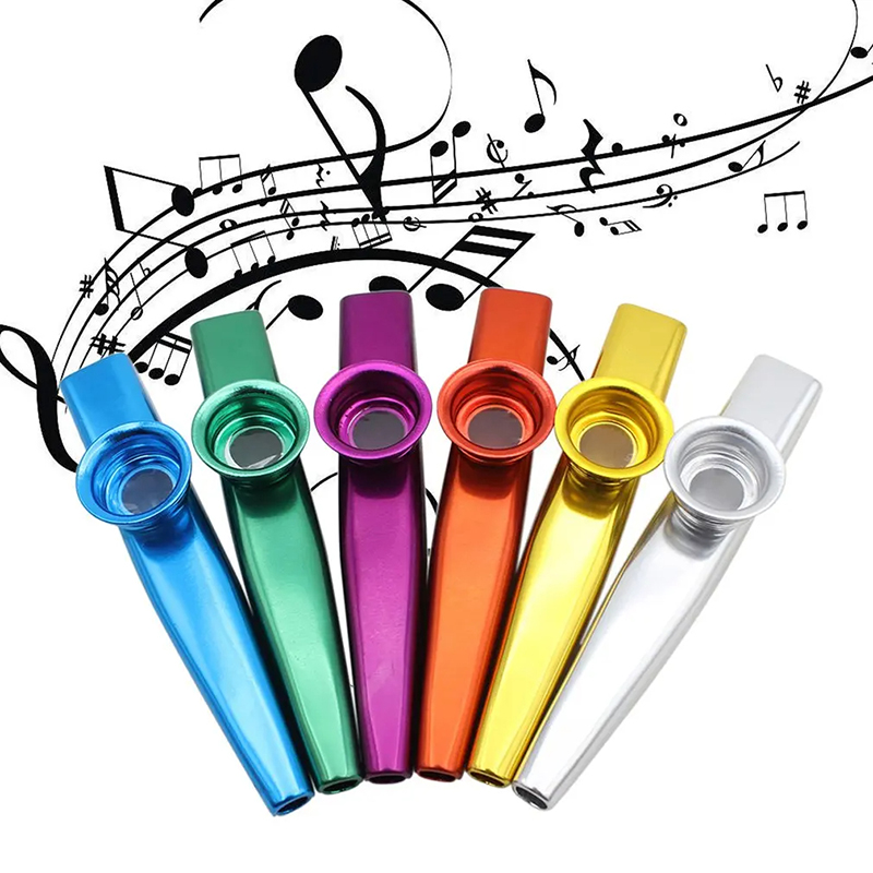 Kazoo de metal en 6 colores