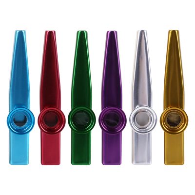 Kazoo de metal con estuche de almacenamiento - 7 colores