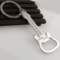 Llavero de guitarra abridor de botellas