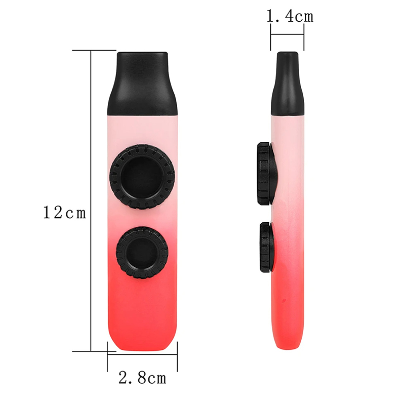 dimensiones de Kazoo bajos y agudos
