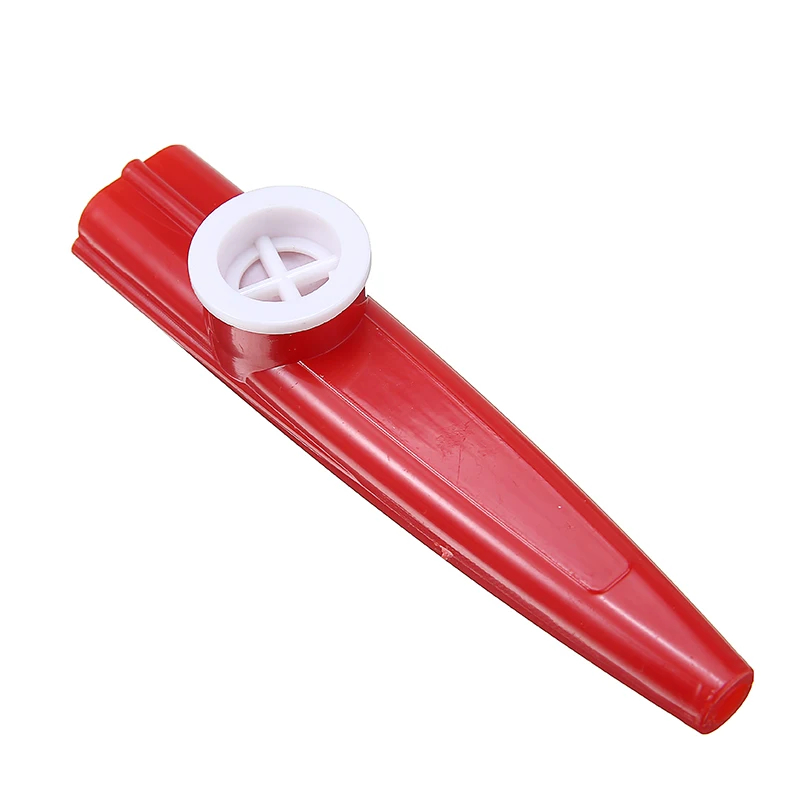 vista derecha de un lote de 10 kazoos para niños