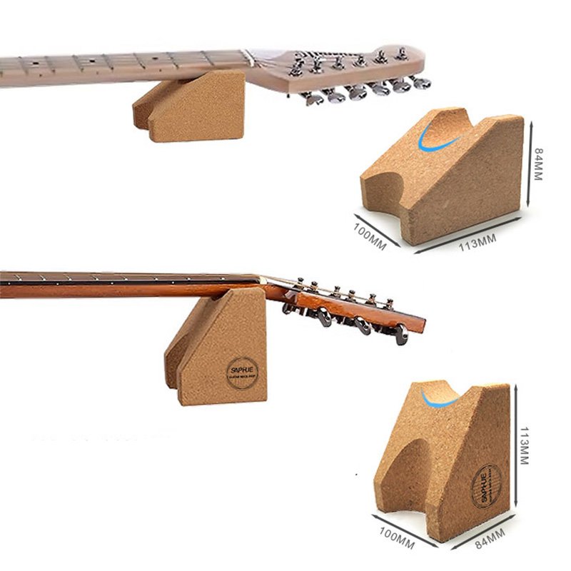 Detalles de uso del Soporte Universal para Apoyabrazos en Corcho - Para Guitarras y Bajos