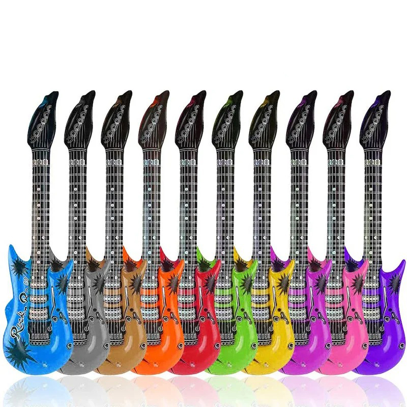 Lote de Guitarras Inflables - Paquete de 6