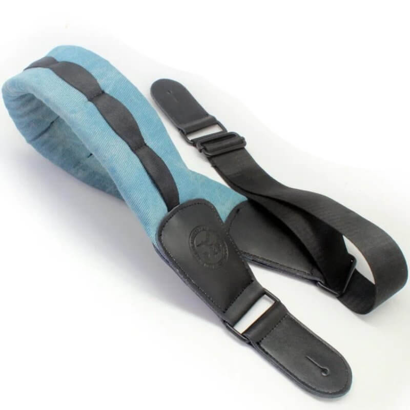 Correa de Bajo de Guitarra - Ancha y Súper Cómoda - azul