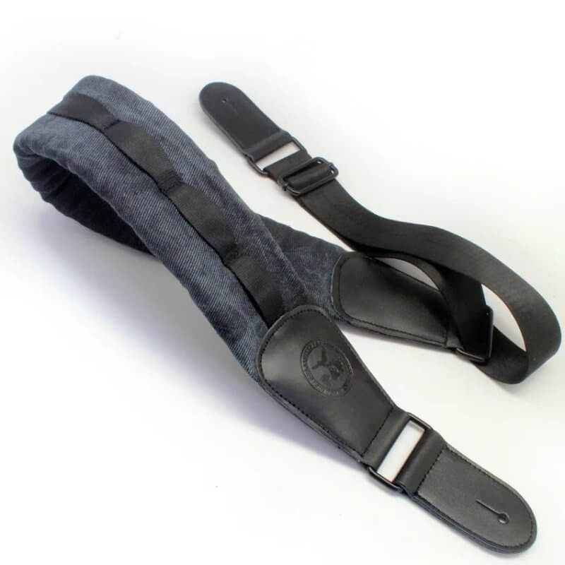 Correa de Bajo de Guitarra - Ancha y Súper Cómoda - negra