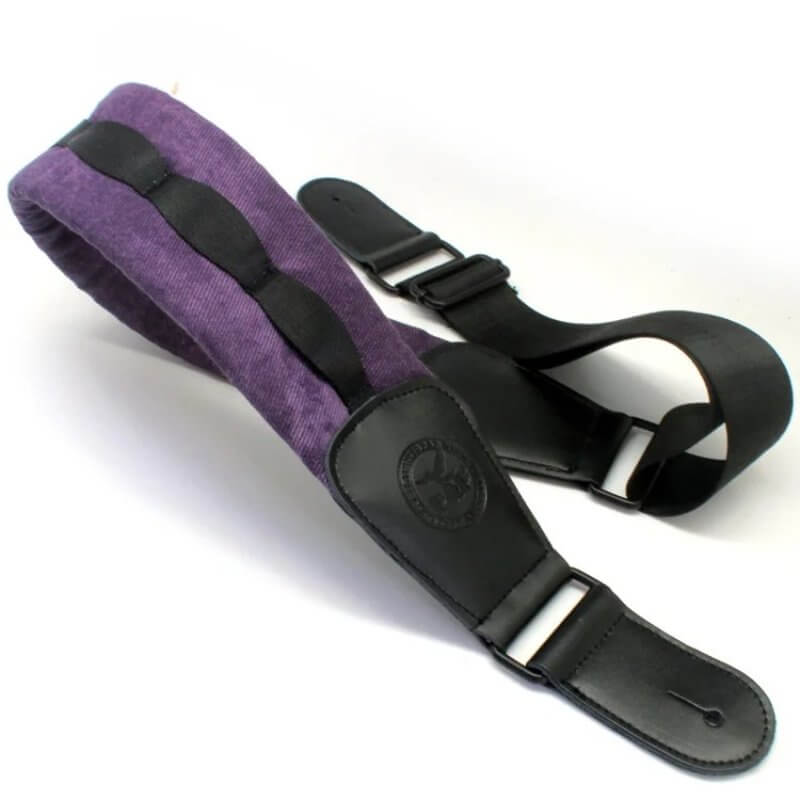 Correa de Bajo de Guitarra - Ancha y Súper Cómoda - violeta