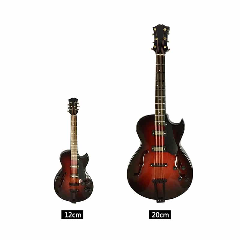 Guitarra Folk Miniatura - Con estuche y soporte para guitarra, 2 tamaños a elegir