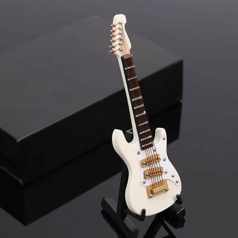 Guitarra Miniatura Guitarra eléctrica - color blanco
