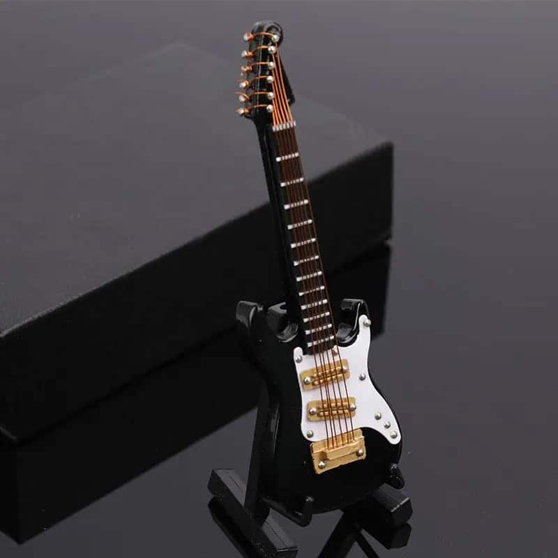 Guitarra Miniatura Guitarra Eléctrica - color negro