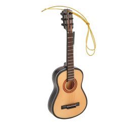 Miniatura de guitarra acústica realista de madera para colgar!