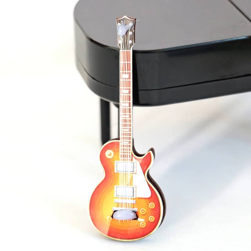 Guitarra eléctrica miniatura tipo Gibson - modelo 1
