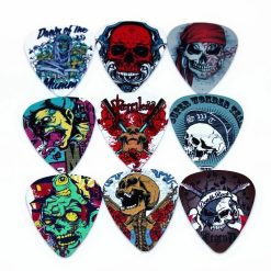 Lote de 10 púas de guitarra con diseño de calavera - Serie Skull