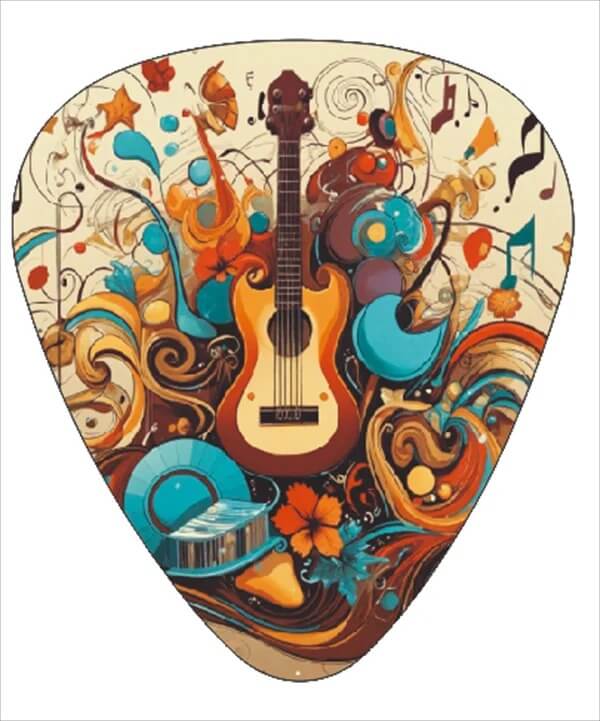 Púas de Guitarra Edición Artística - Paquete de 12 - diseño 10