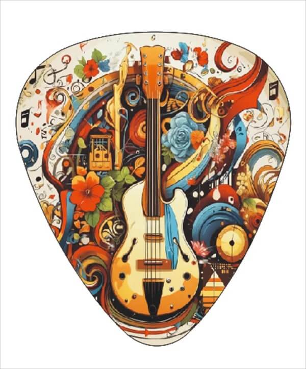 Mediadores de Guitarra Edición Artística - Paquete de 12 - diseño 2