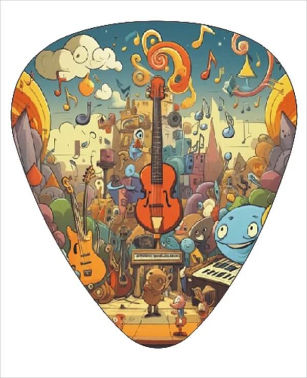 Púas de Guitarra Edición Artística - Paquete de 12 - diseño 5
