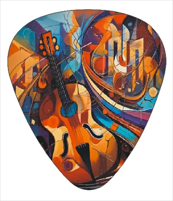 Púas de Guitarra Edición Artística - Paquete de 12 - diseño 8