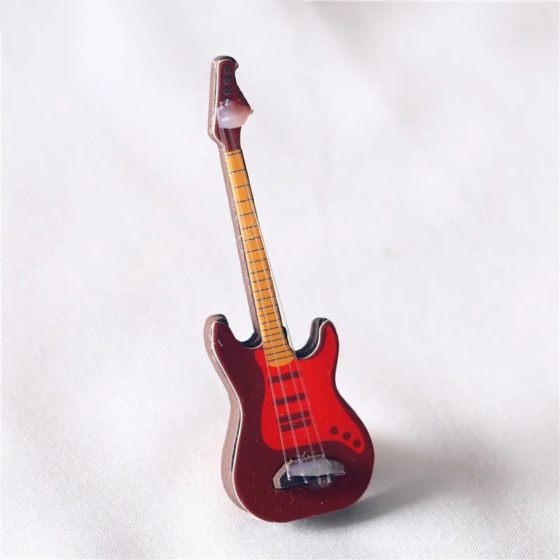 Vista completa de nuestra Miniatura de Guitarra, Mini Guitarra Eléctrica