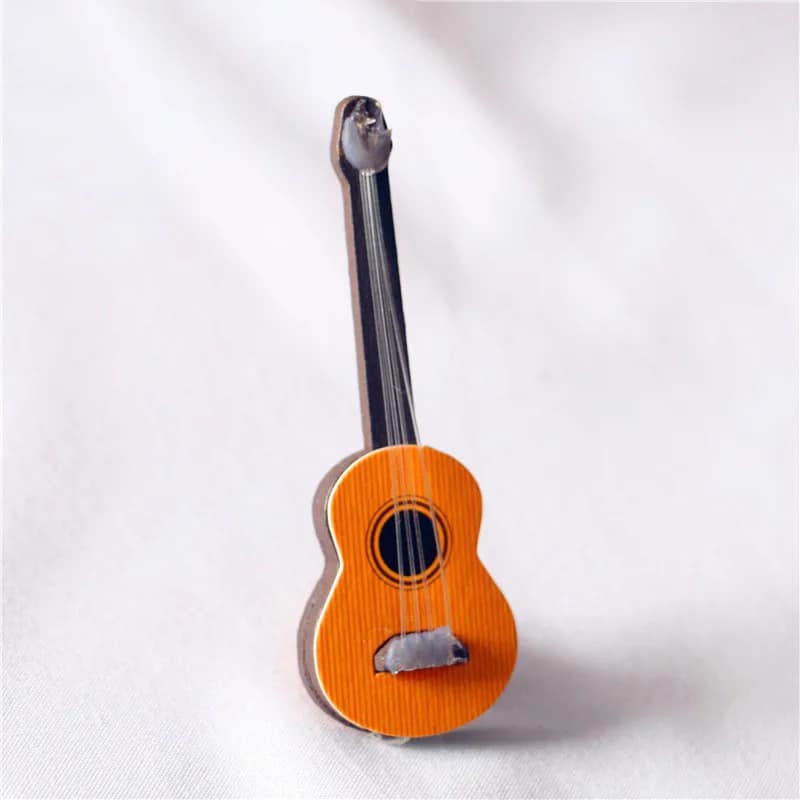 detalles de guitarra miniatura, guitarra acústica