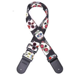 Correa de Guitarra con Cabeza de Muerte, Cráneo de Fiesta Calavera
