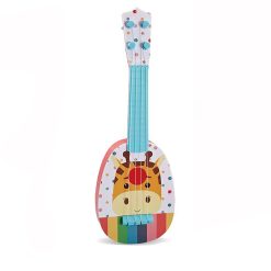 Vista general de la guitarra para niños 'Jirafa Alegre Multicolor' para los más pequeños.
