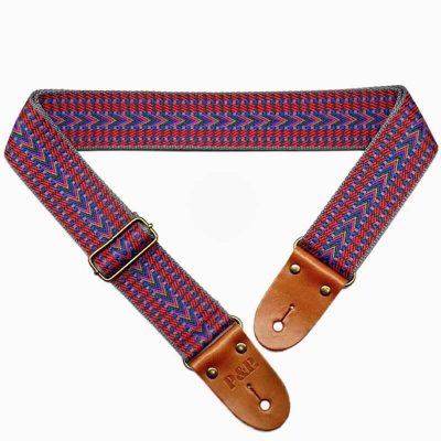 Sangle Guitare Vintage Ethnique Tissée - Modèle 2