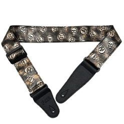 Correa de guitarra con motivo de calavera Skull Riff