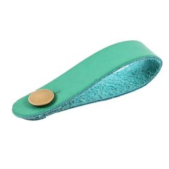 Soporte de correa de guitarra - Modelo en cuero verde