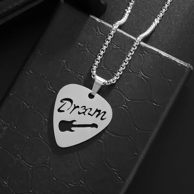 Colgante de Guitarra Sueño de Guitarra Color Plata