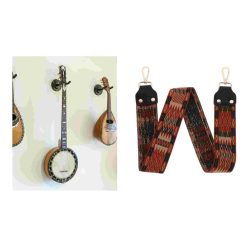 Hermosa correa de banjo con motivos étnicos