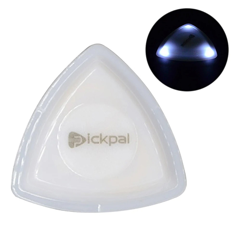 Púas de guitarra con luz LED de alta sensibilidad de color blanco