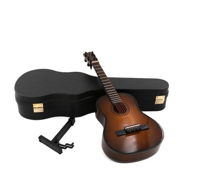 Detalles de la Guitarra Miniatura - Guitarra clásica - ¡6 tamaños a elegir! color marrón