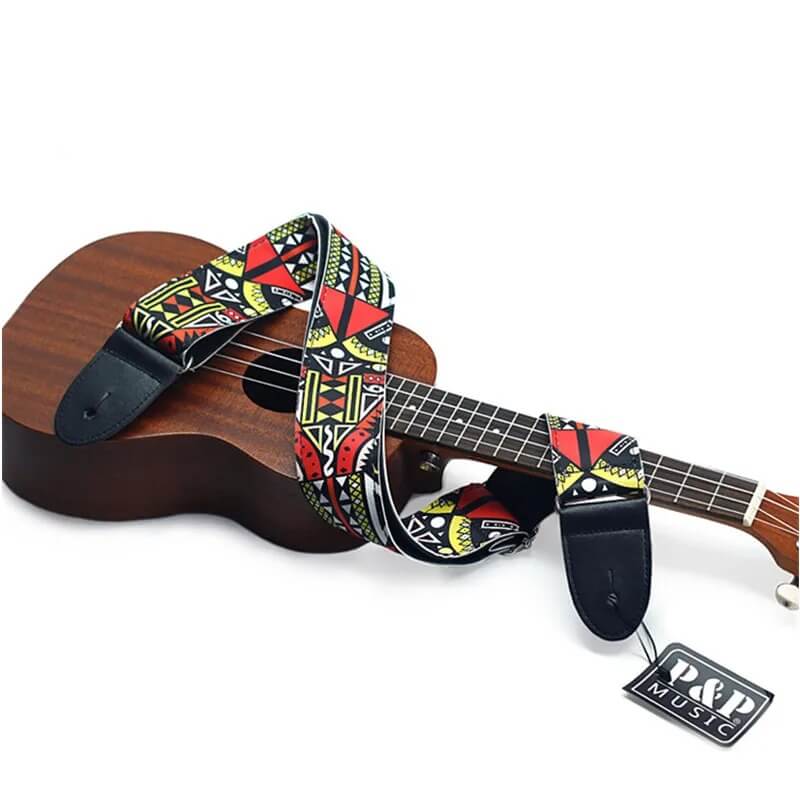 Detalles de la Correa de Grafitis Urbanos para Banjo, Ukelele o Guitarra Acústica - modelo 1