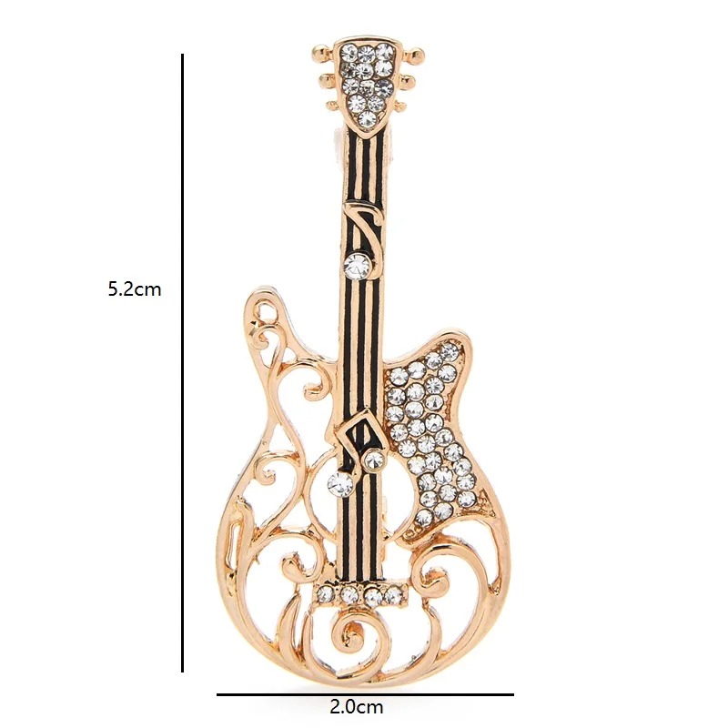 Dimensiones Broche de Guitarra con Strass