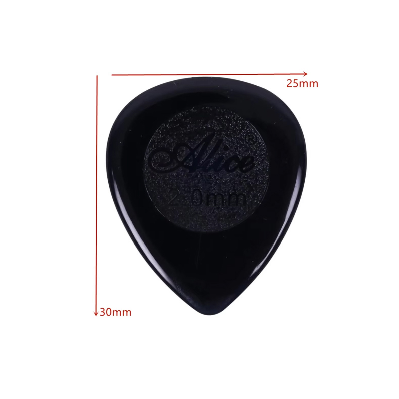 Dimensiones Lote de 6 púas de guitarra - ¡3 tamaños a elegir!