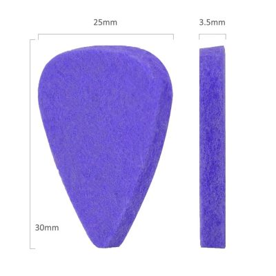 Dimensiones Lote de 8 púas de fieltro suave y coloridas para Ukulele