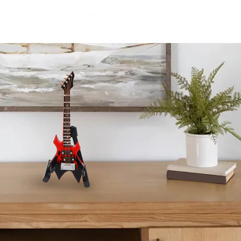 Magnífica Guitarra Miniatura, Guitarra Eléctrica de Hard Rock