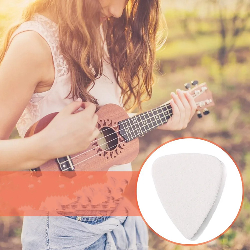 Lote de 10 púas de fieltro suave para ukelele
